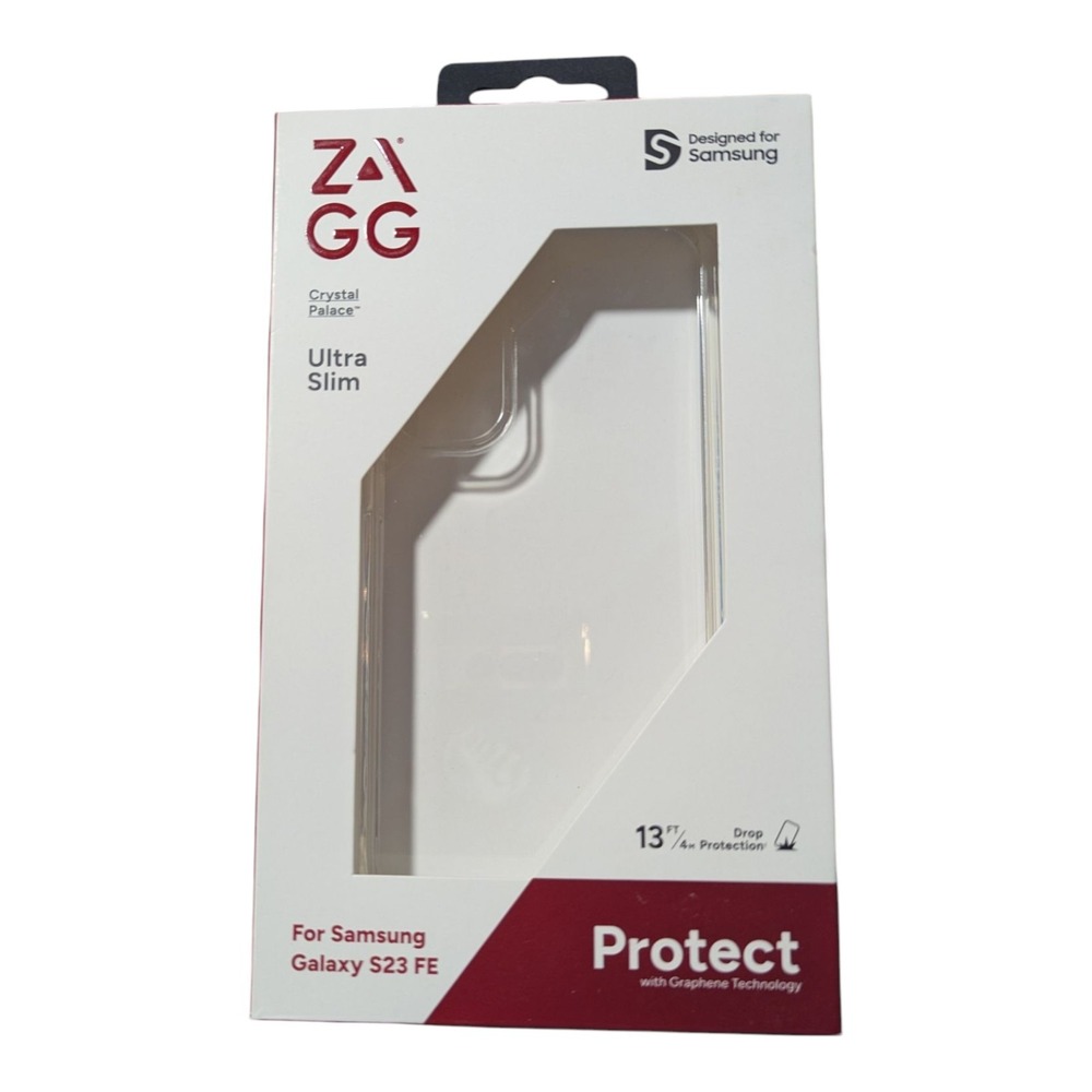 B4. ZAGG  Crystal Palace Ultra Slim Case‎ For Samsung Galaxy S23 FE - Clear